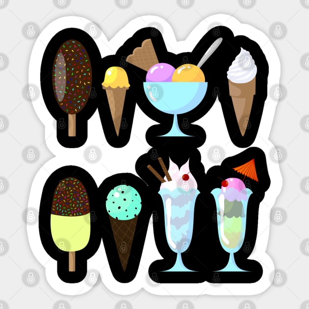 Ice cream IC001 Sticker by cutequokka
